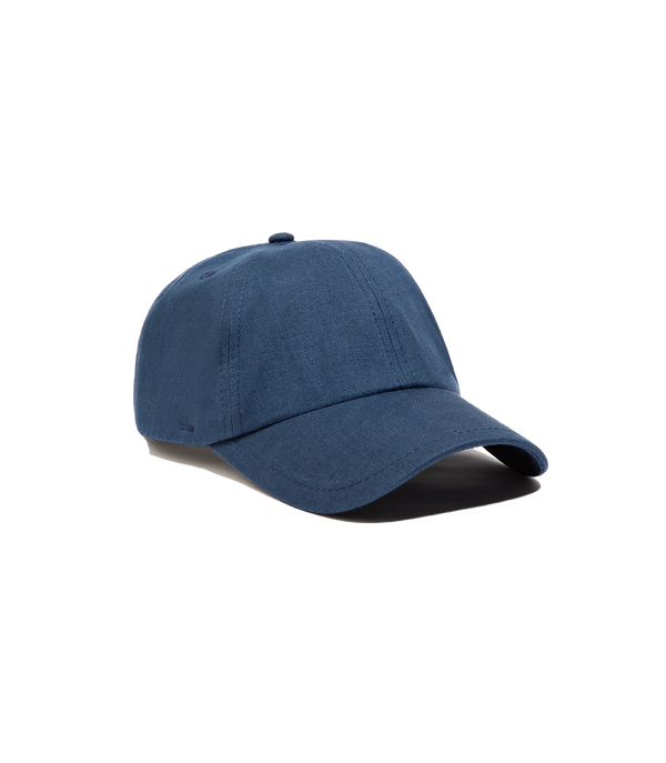 Solaire Linen Cap Navy - Barthelemy