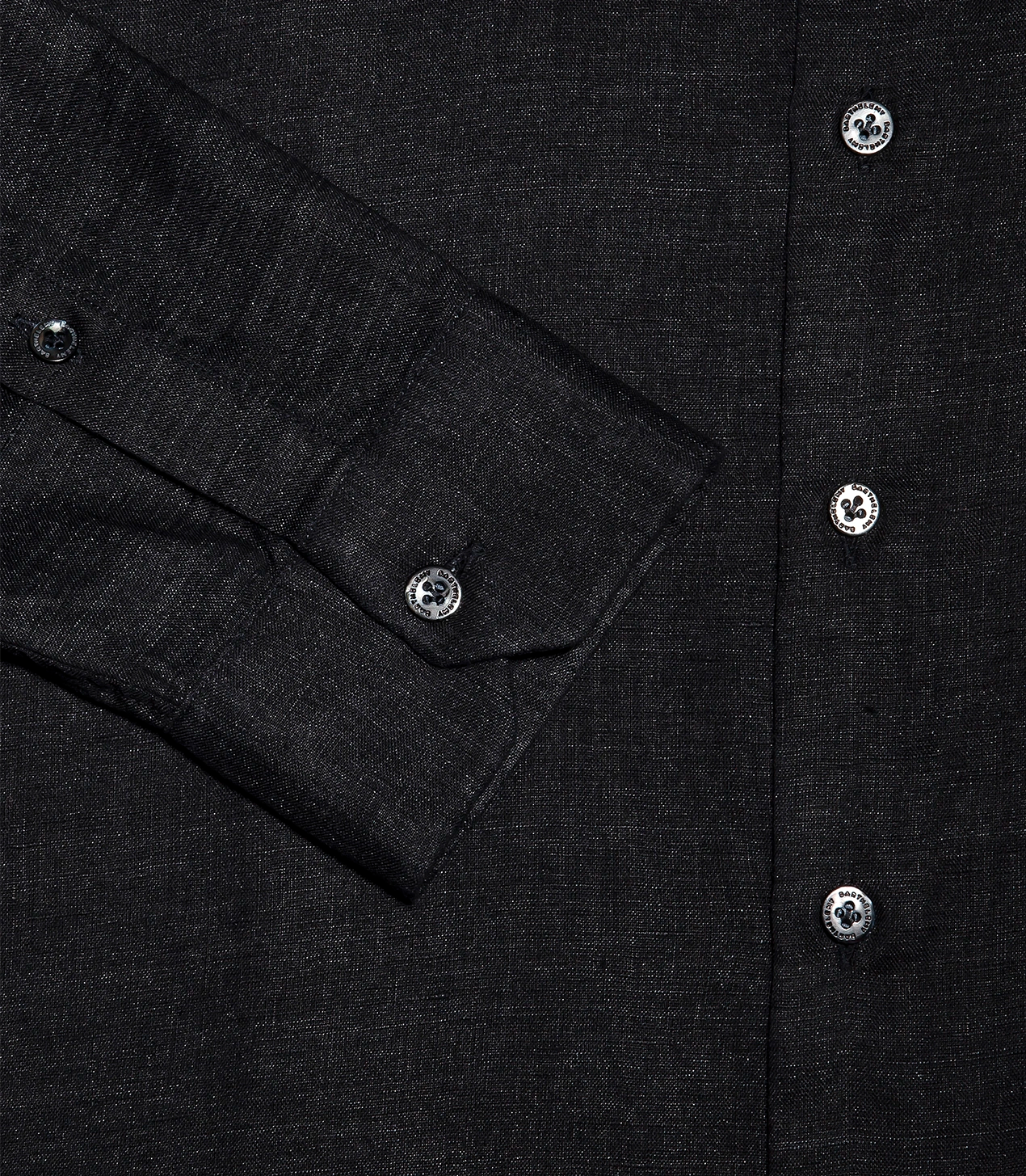 Linen Shirt Albini Black - Barthelemy