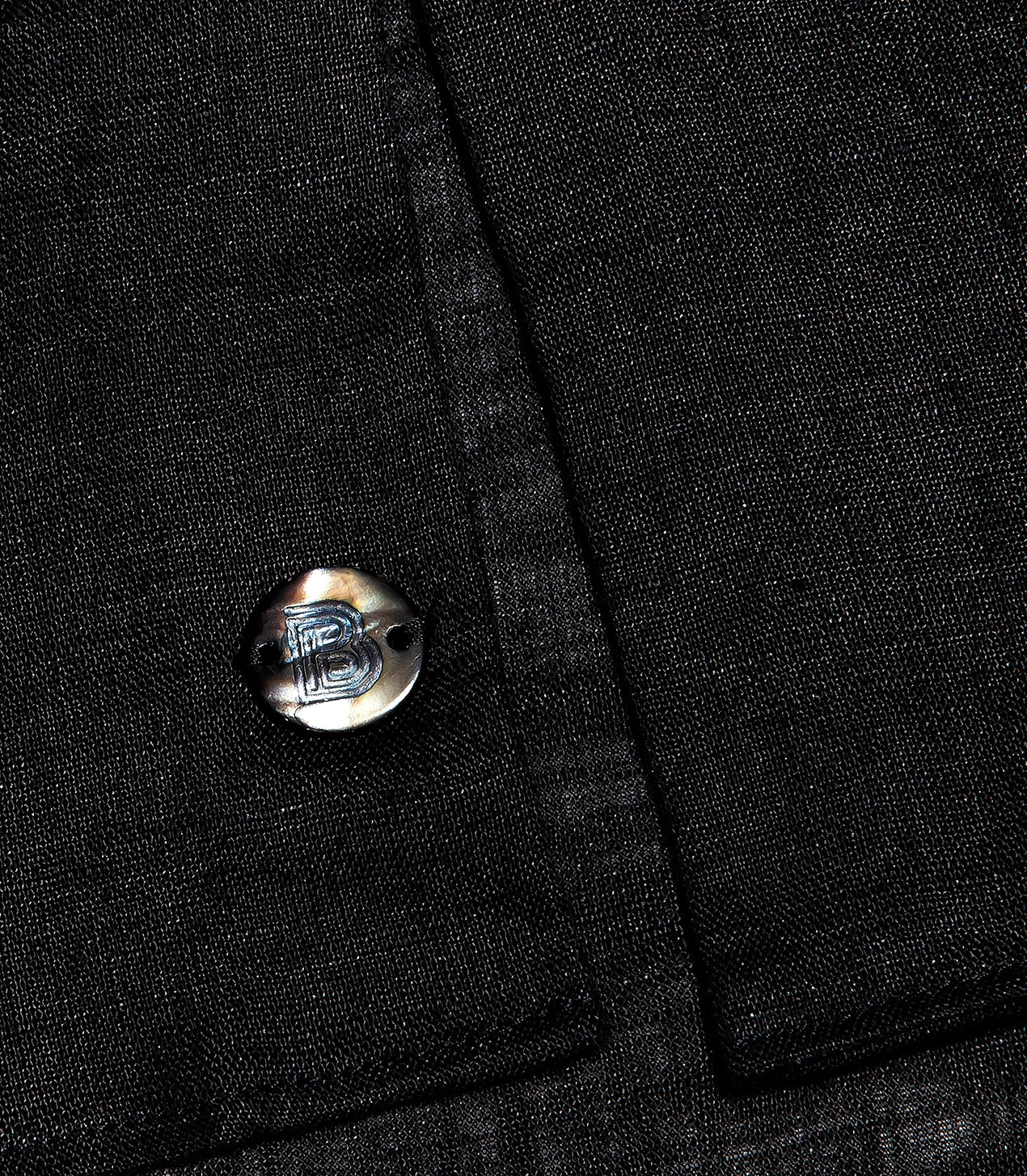 Linen Shirt Albini Black - Barthelemy