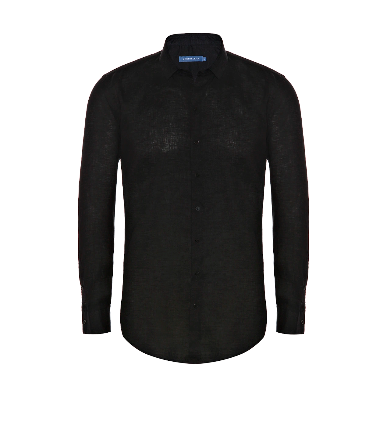 Linen Shirt Albini Black - Barthelemy