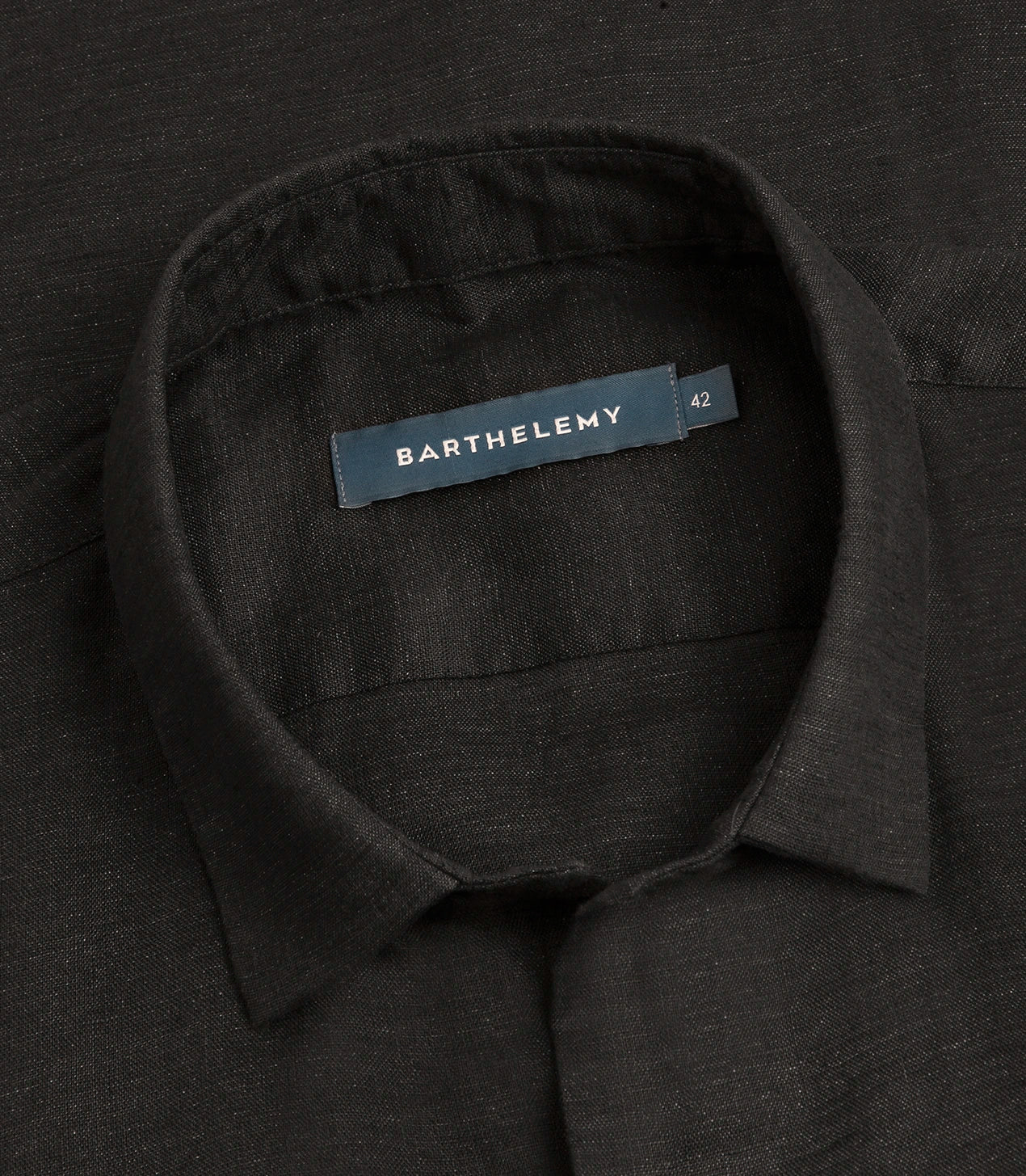Linen Shirt Albini Black - Barthelemy
