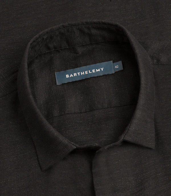 Linen Shirt Albini Black - Barthelemy