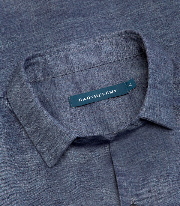 Linen Shirt Albini Blue Jeans - Barthelemy