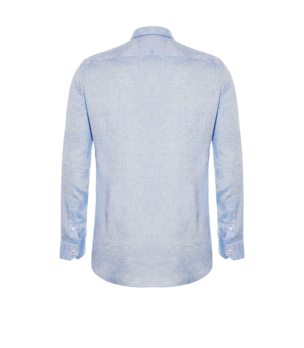 Linen Shirt Albini Light Blue - Barthelemy
