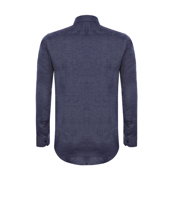 Linen Shirt Albini Blue Jeans - Barthelemy
