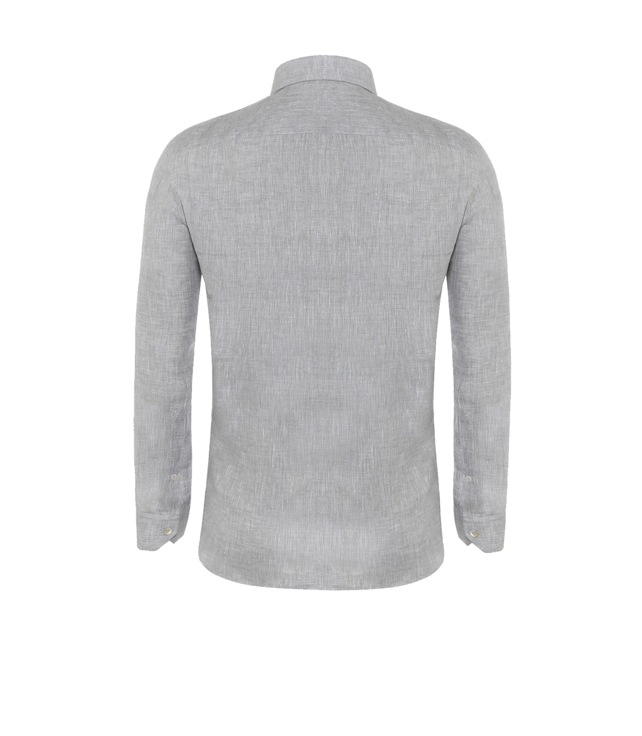 Coupe Courte Linen Shirt Light Grey - Barthelemy