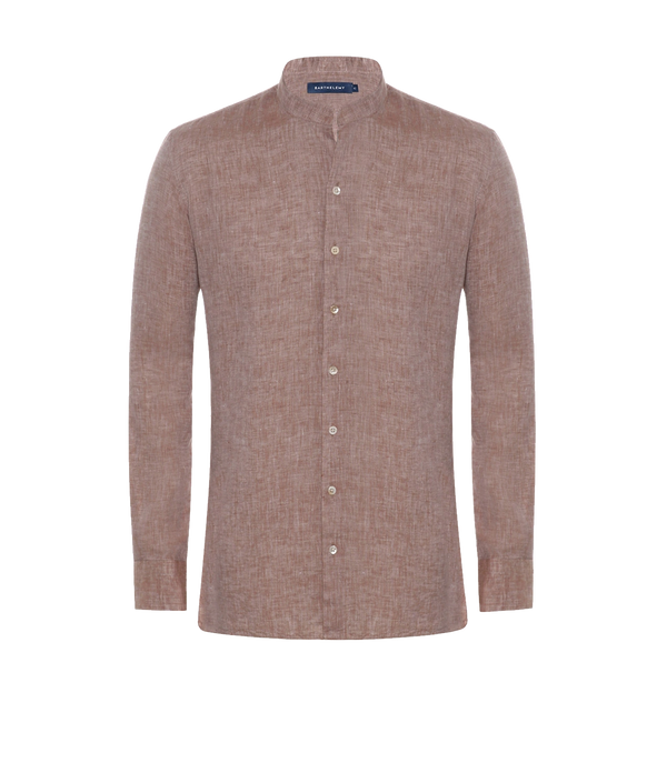 Mirage Linen Shirt Camel - Barthelemy