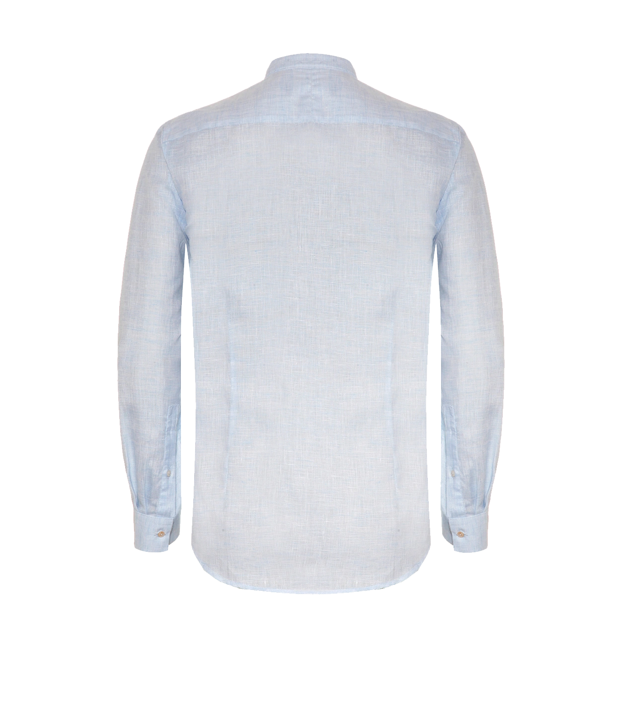 Mirage Linen Shirt Soft Blue Coupe Courte - Barthelemy