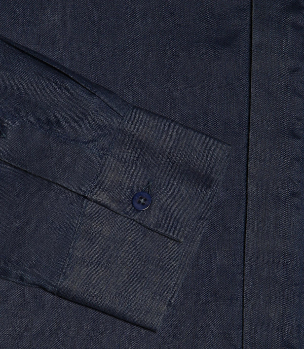 Solstice Linen Shirt Navy - Barthelemy