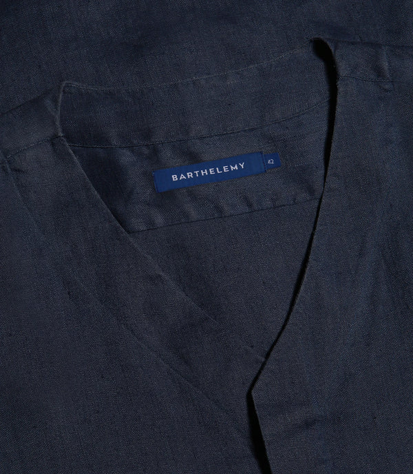 Solstice Linen Shirt Navy - Barthelemy