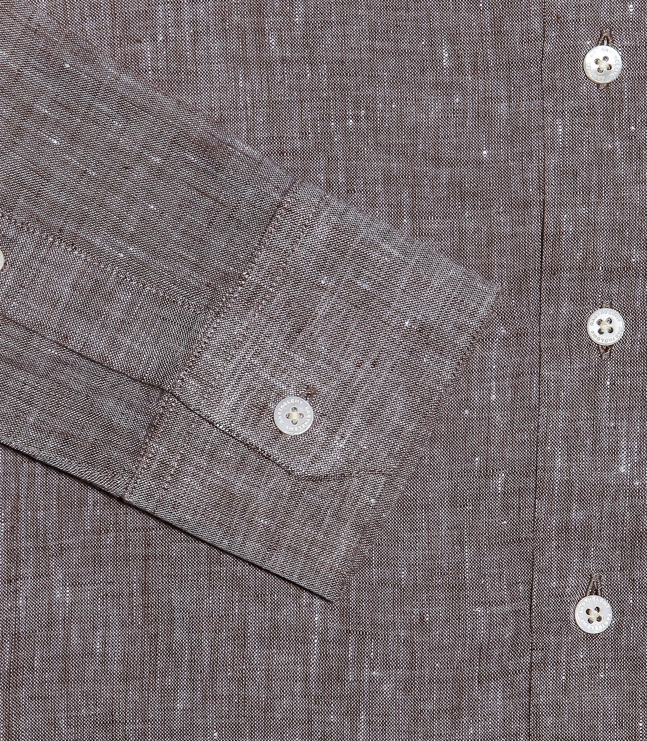 Tailored Linen Shirt Mocha - Barthelemy
