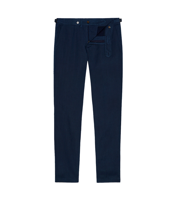 Cayes Linen Storm Blue - Barthelemy