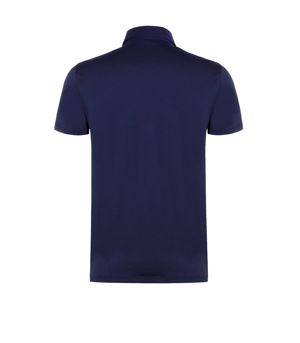 Polo Pima Cotton Navy - Barthelemy