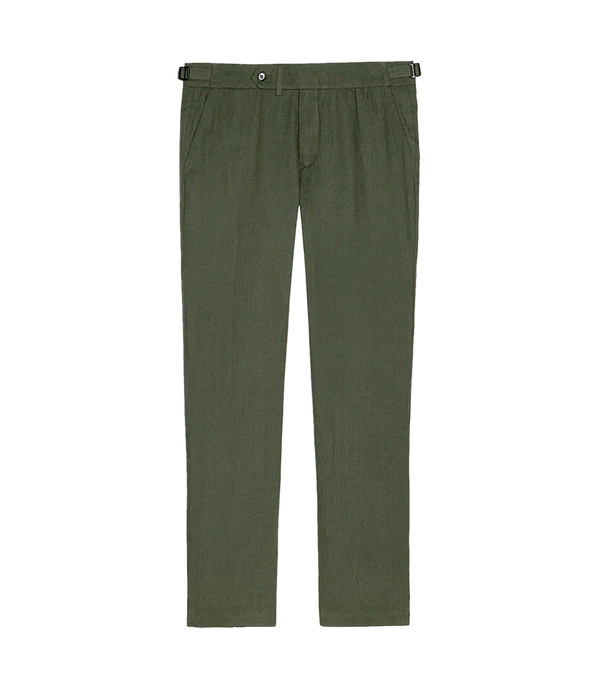 Cayes Linen Pants II Forest Green - Barthelemy