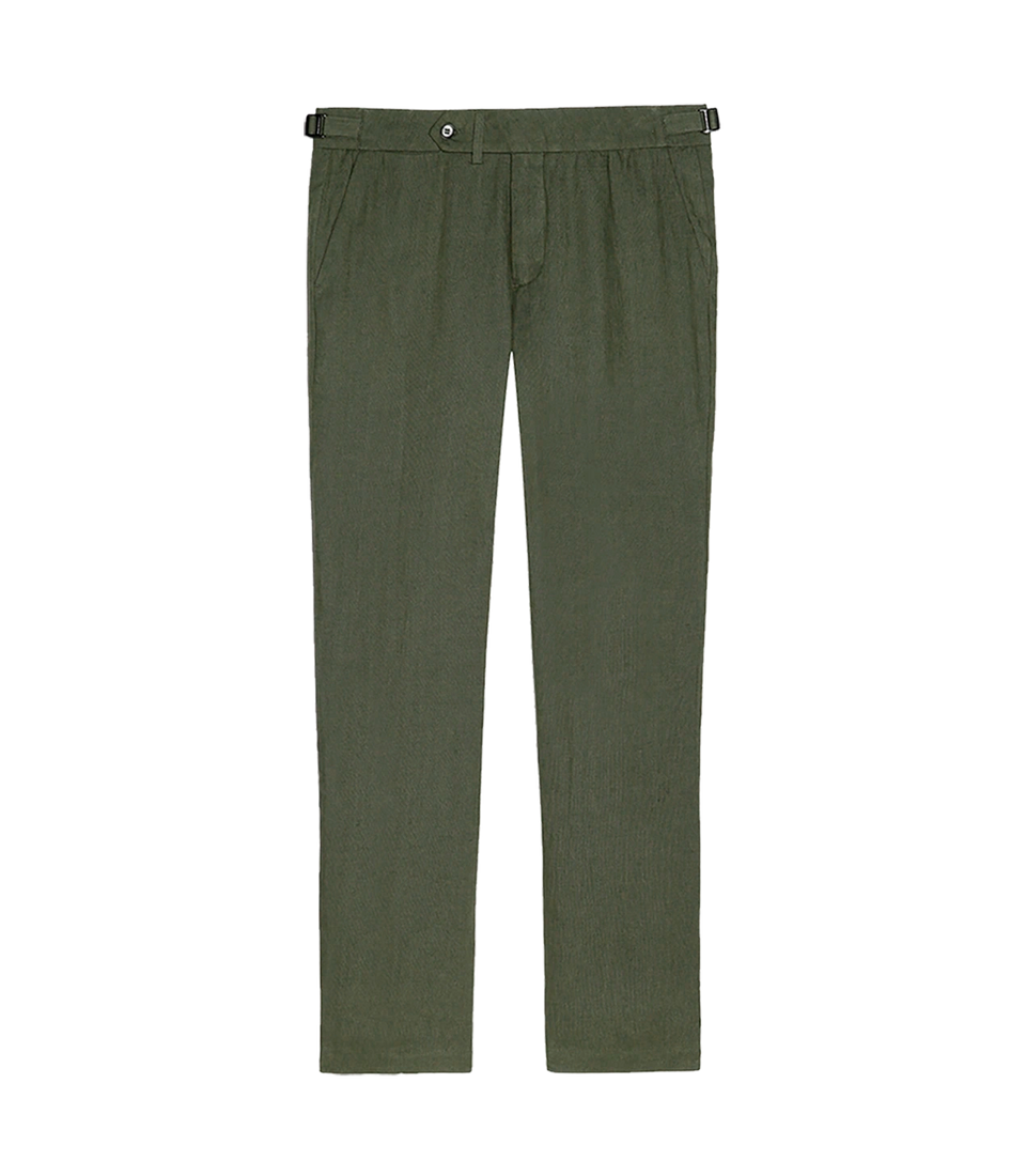 Cayes Linen Pants II Forest Green - Barthelemy