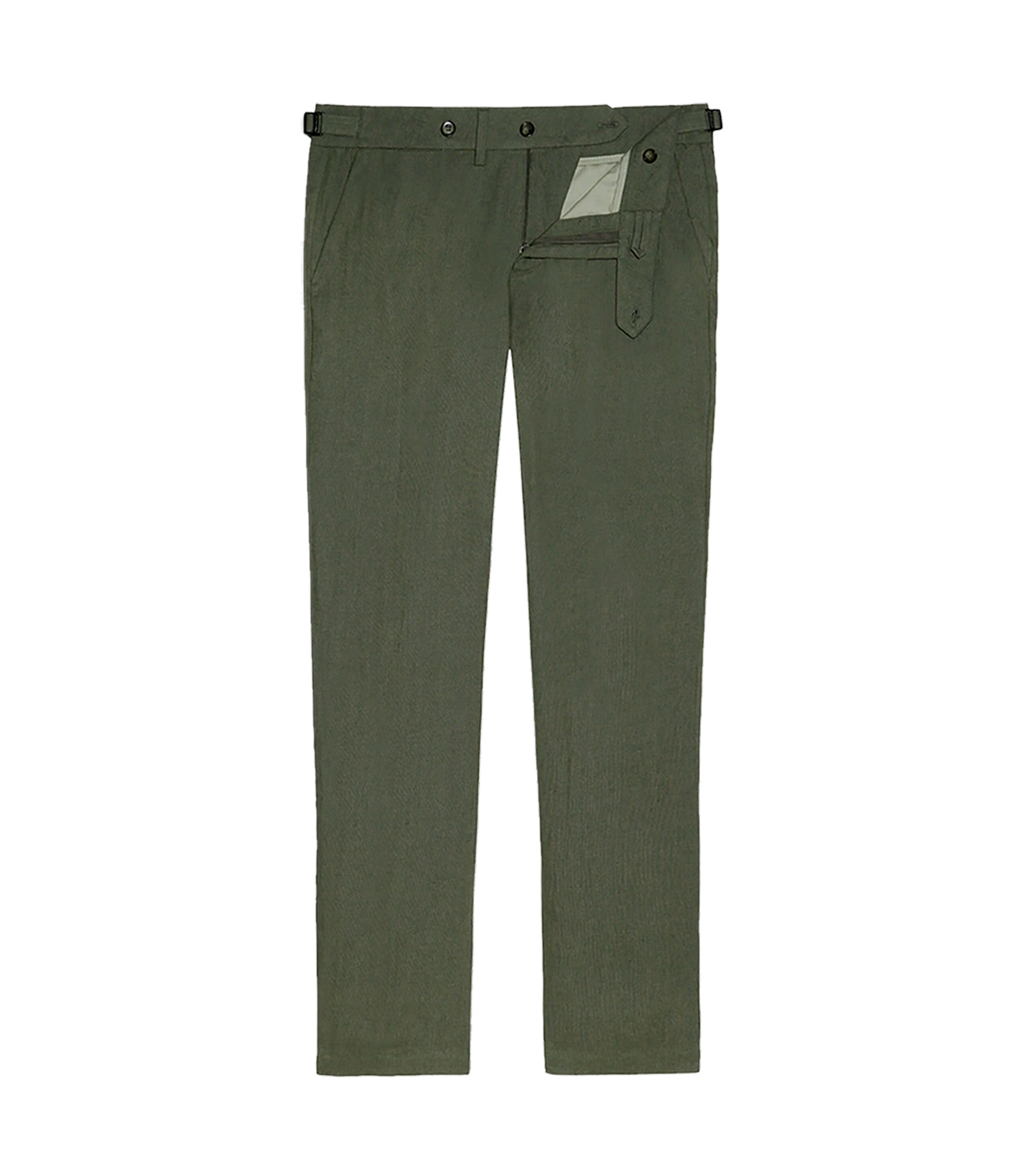Cayes Linen Pants II Forest Green - Barthelemy