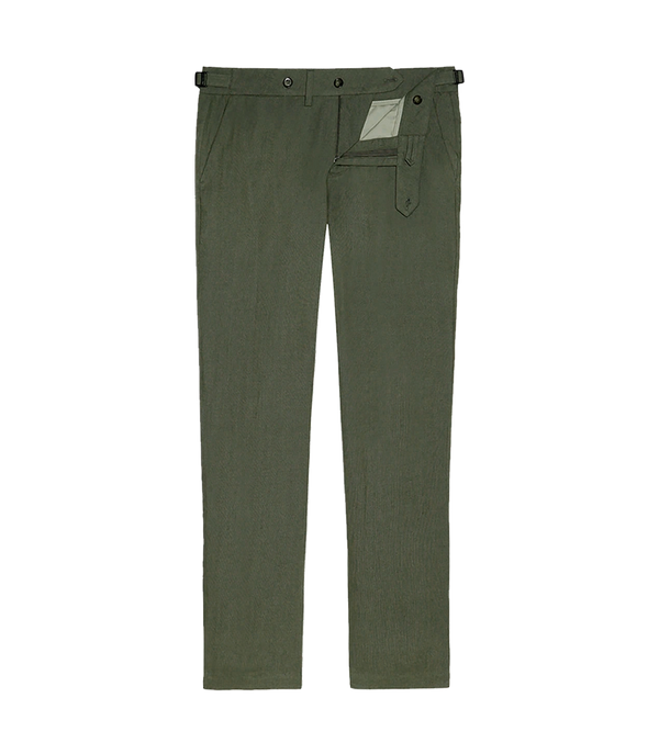 Cayes Linen Pants II Forest Green - Barthelemy