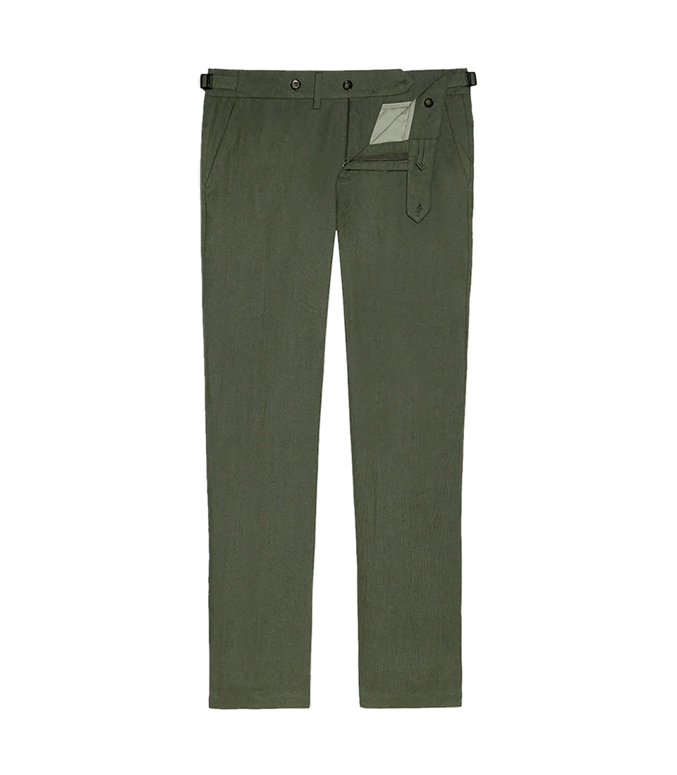 Cayes Linen Pants II Forest Green - Barthelemy