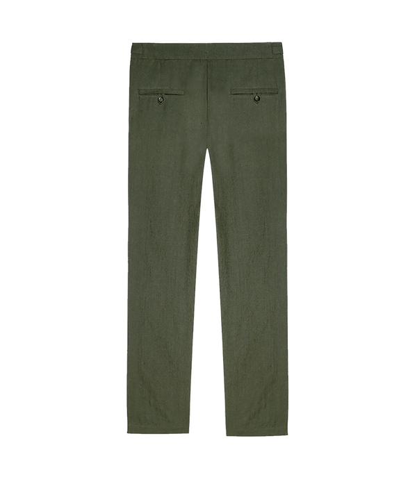 Cayes Linen Pants II Forest Green - Barthelemy