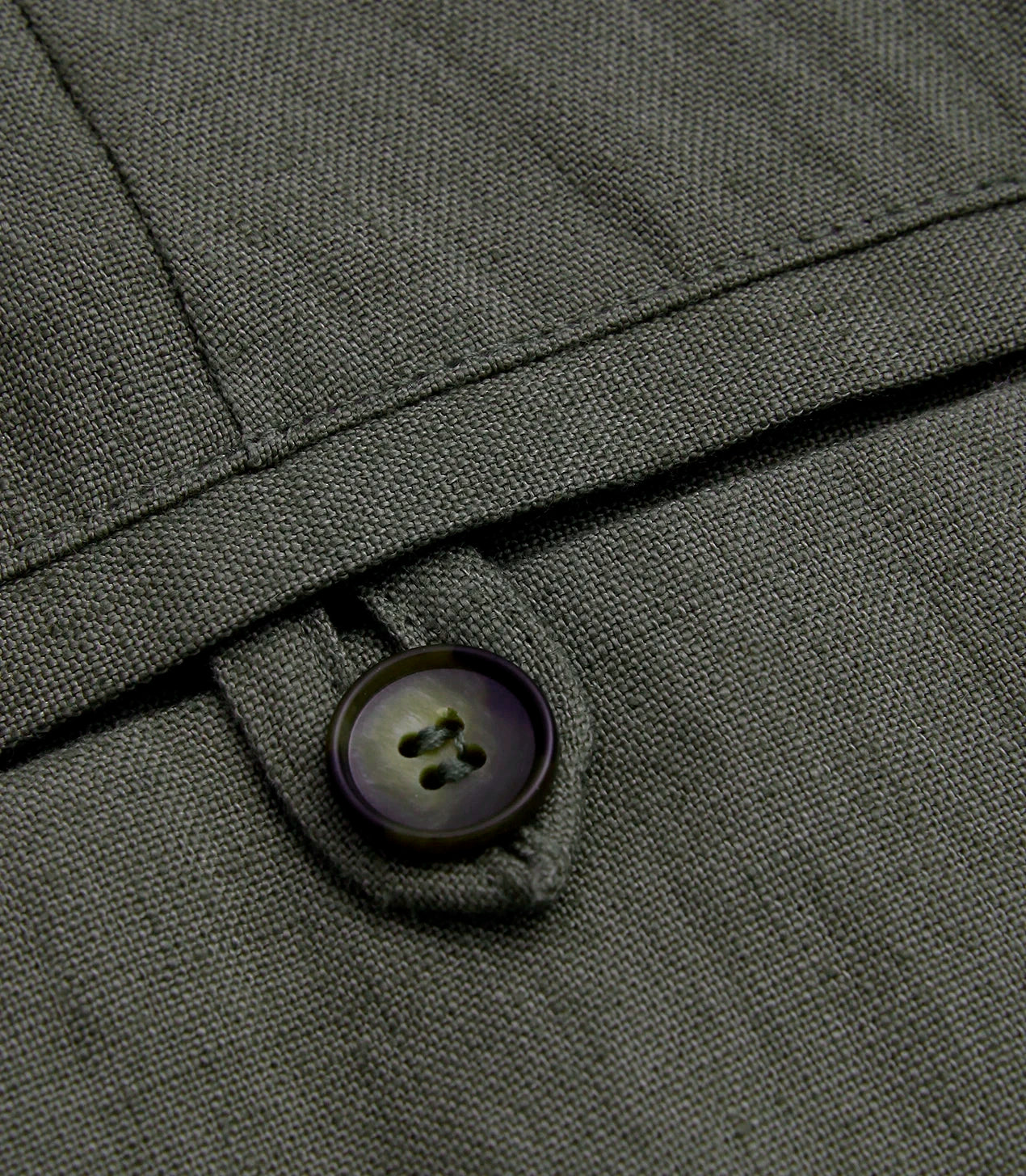 Cayes Linen Pants II Forest Green - Barthelemy