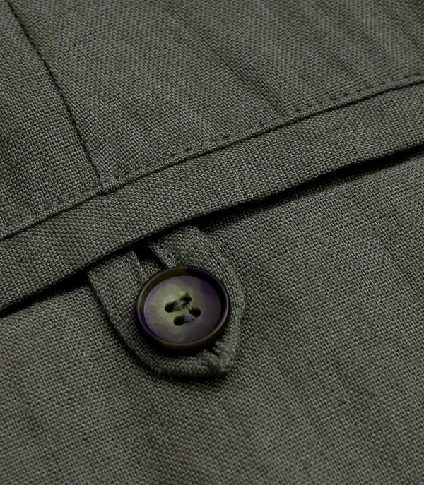 Cayes Linen Pants II Forest Green - Barthelemy