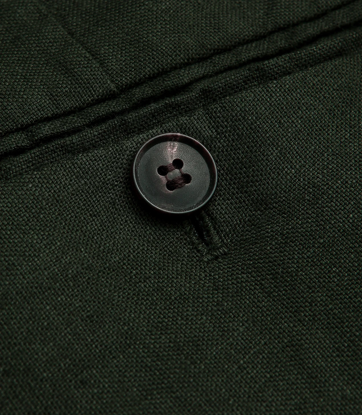 Corossol Linen Pants Emerald Green - Barthelemy