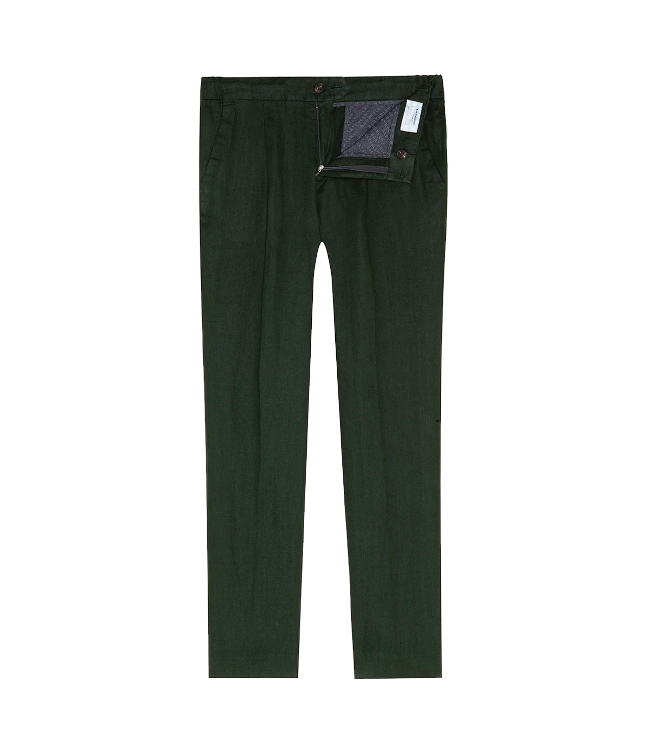 Corossol Linen Pants Emerald Green - Barthelemy