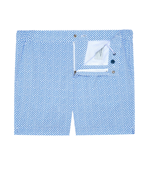 Gustavia Pêche White Blue - Barthelemy