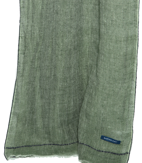 Brise Linen Scarf Light Green - Barthelemy