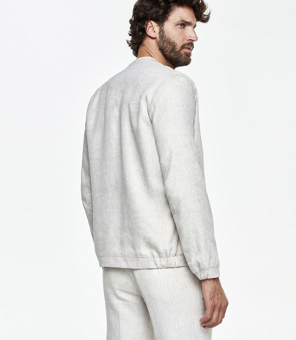 Lurin Linen Jacket Navy - Barthelemy