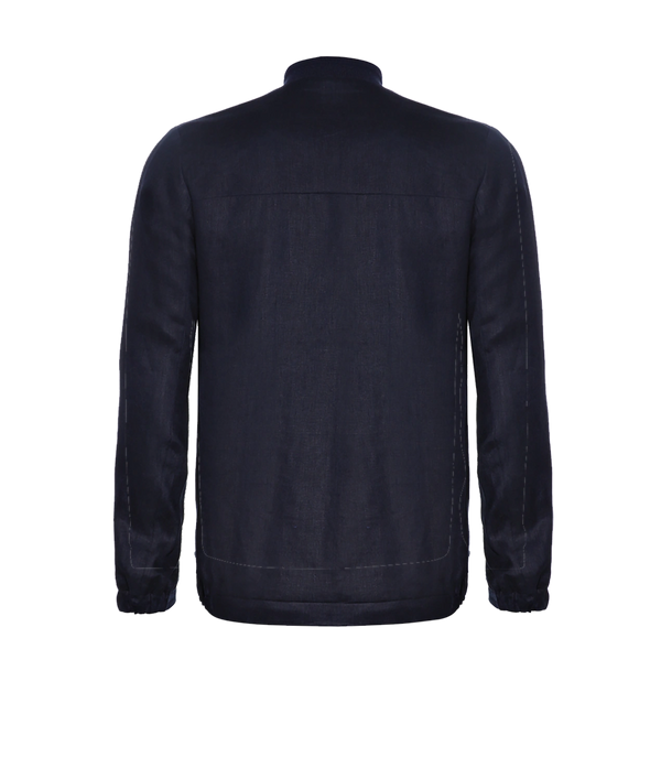 Lurin Linen Jacket Navy - Barthelemy
