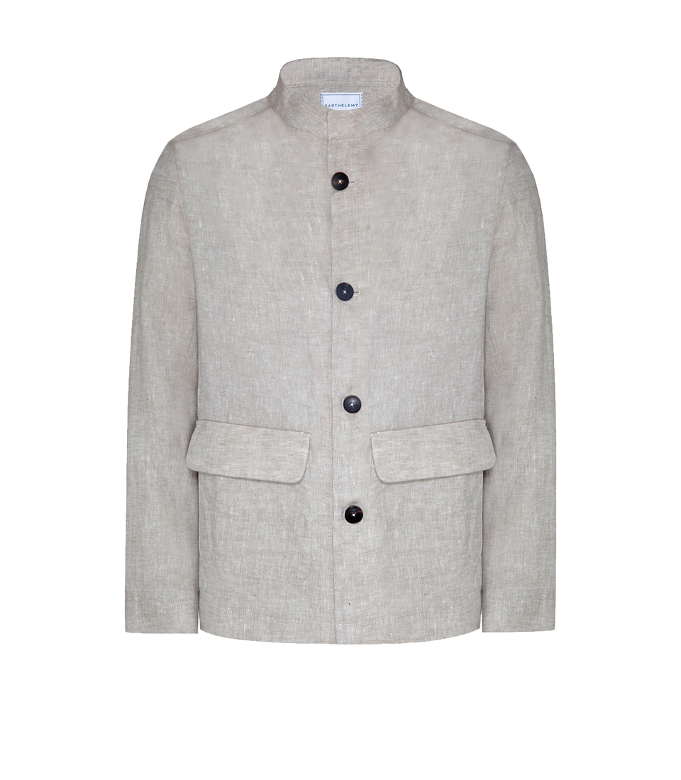 Flamands Linen Overshirt Natural