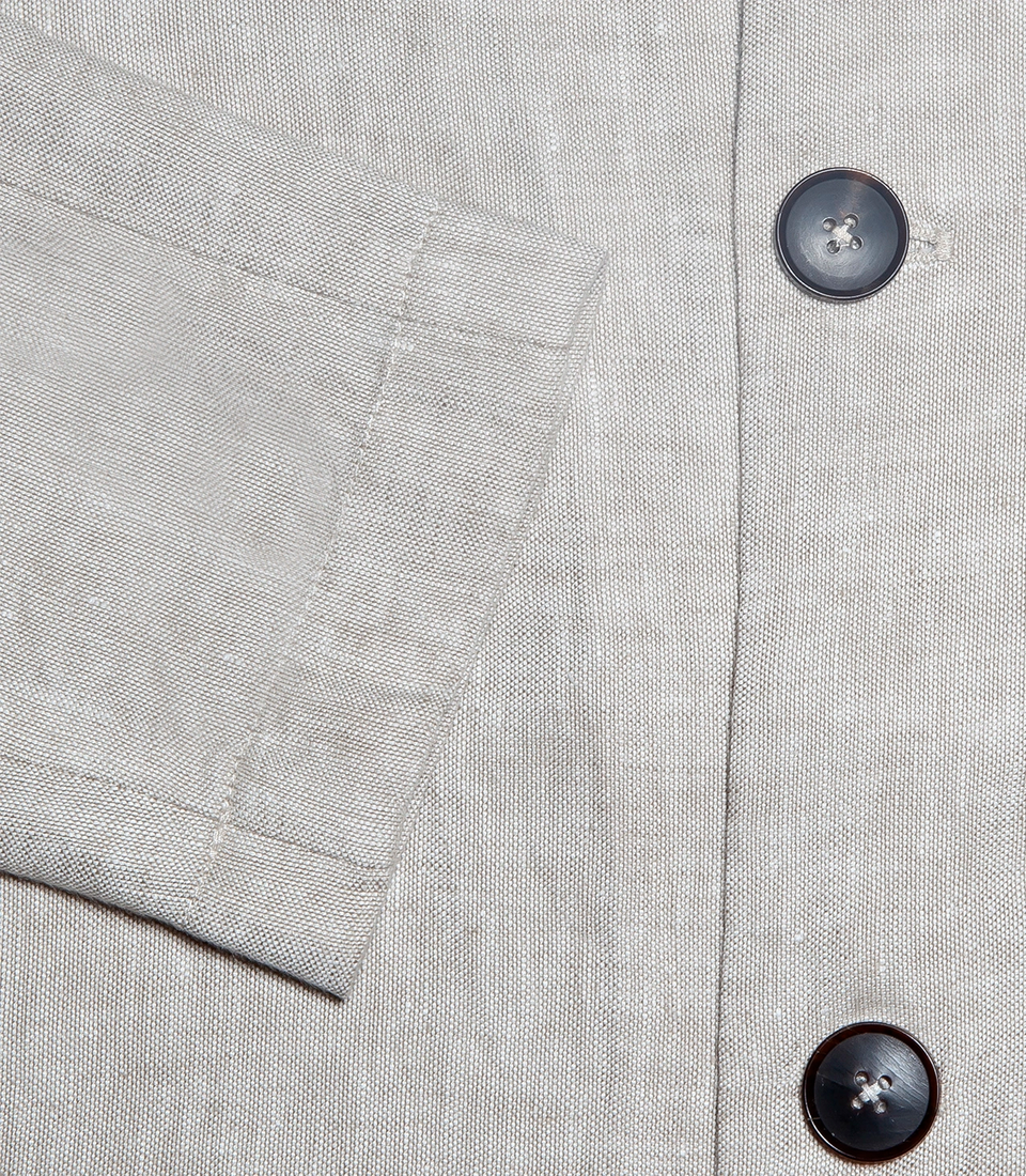 Flamands Linen Overshirt Natural