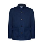 Flamands Linen Overshirt Navy