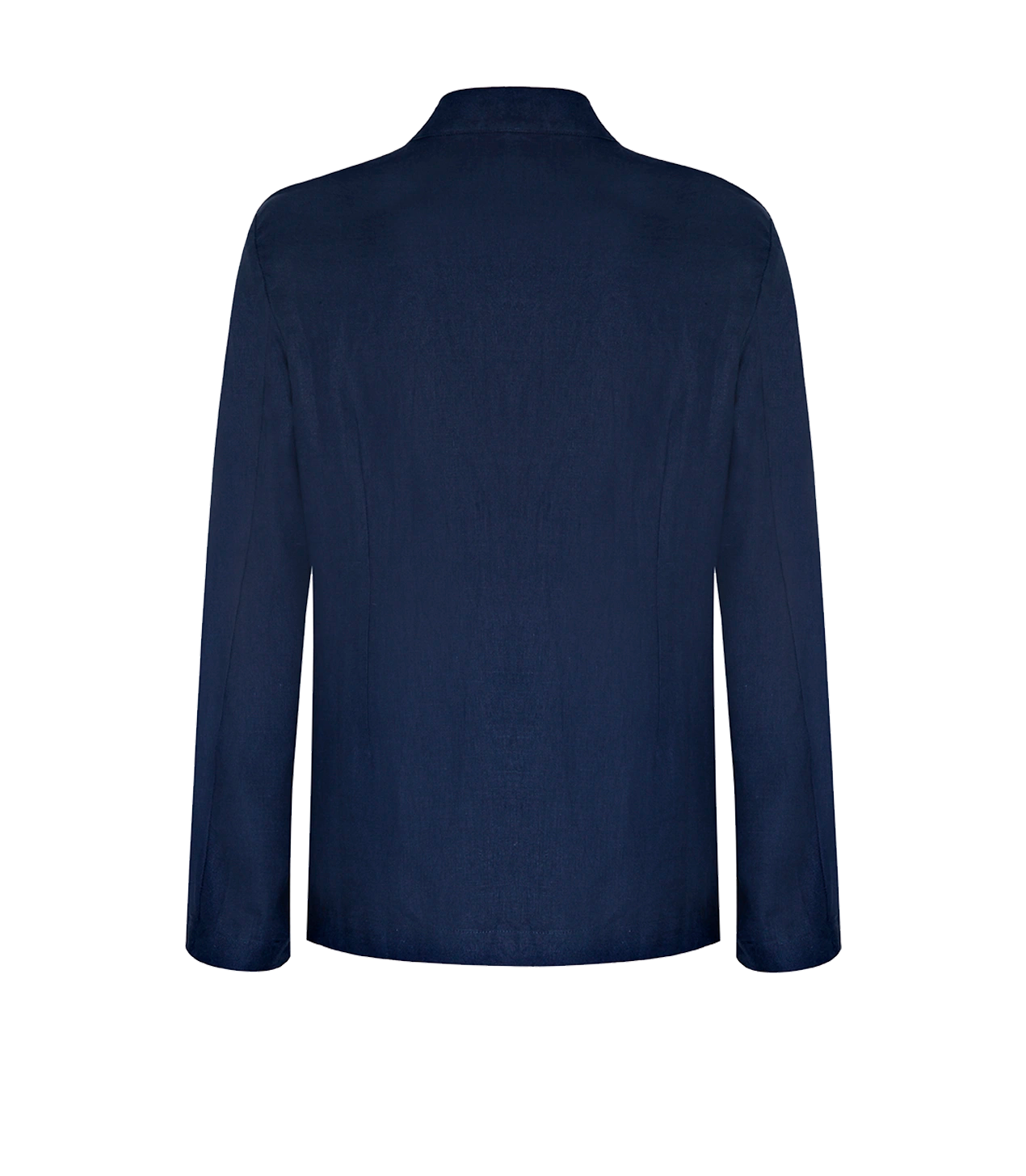 Flamands Linen Overshirt Navy