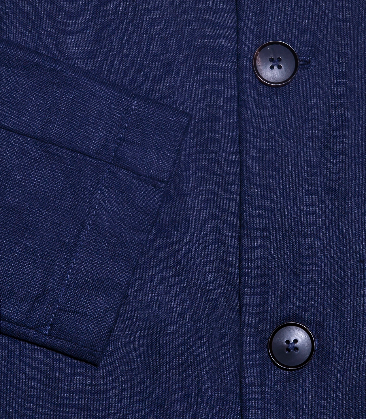 Flamands Linen Overshirt Navy