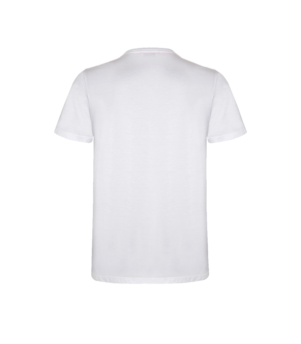 Crew Neck T-Shirt Pima White - Barthelemy