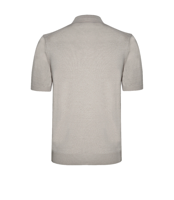 Rivage Knit Polo Ivory - Barthelemy