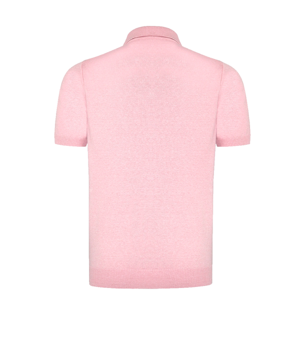 Rivage Knit Polo Lotus Pink - Barthelemy