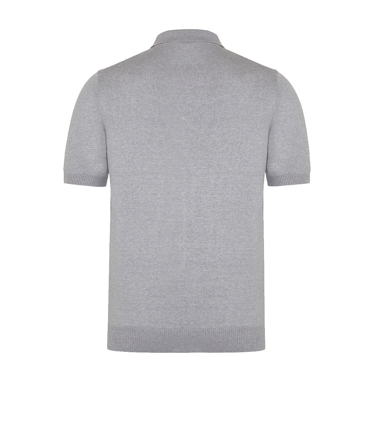 Rivage Knit Polo Silver - Barthelemy