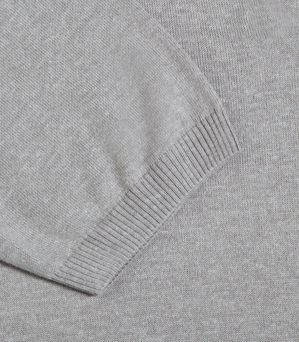 Rivage Knit Polo Silver - Barthelemy