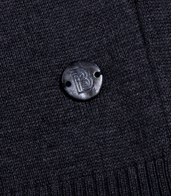 Rivage Knit Polo Titanium Grey - Barthelemy