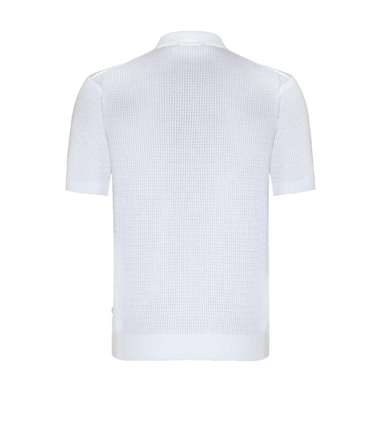 Rivage Knit Polo Waffle Macadamia - Barthelemy