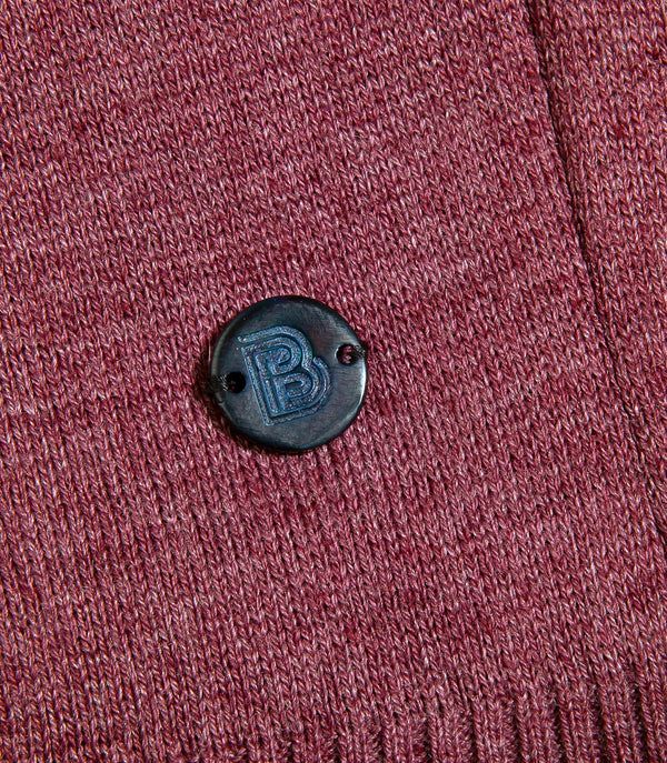 Rivage Knit Polo Wine - Barthelemy