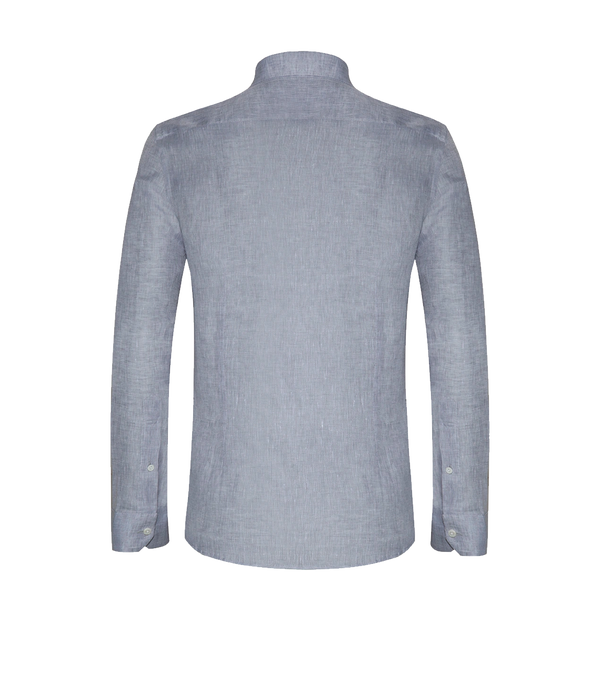 Tailored Linen Shirt Grey - Barthelemy