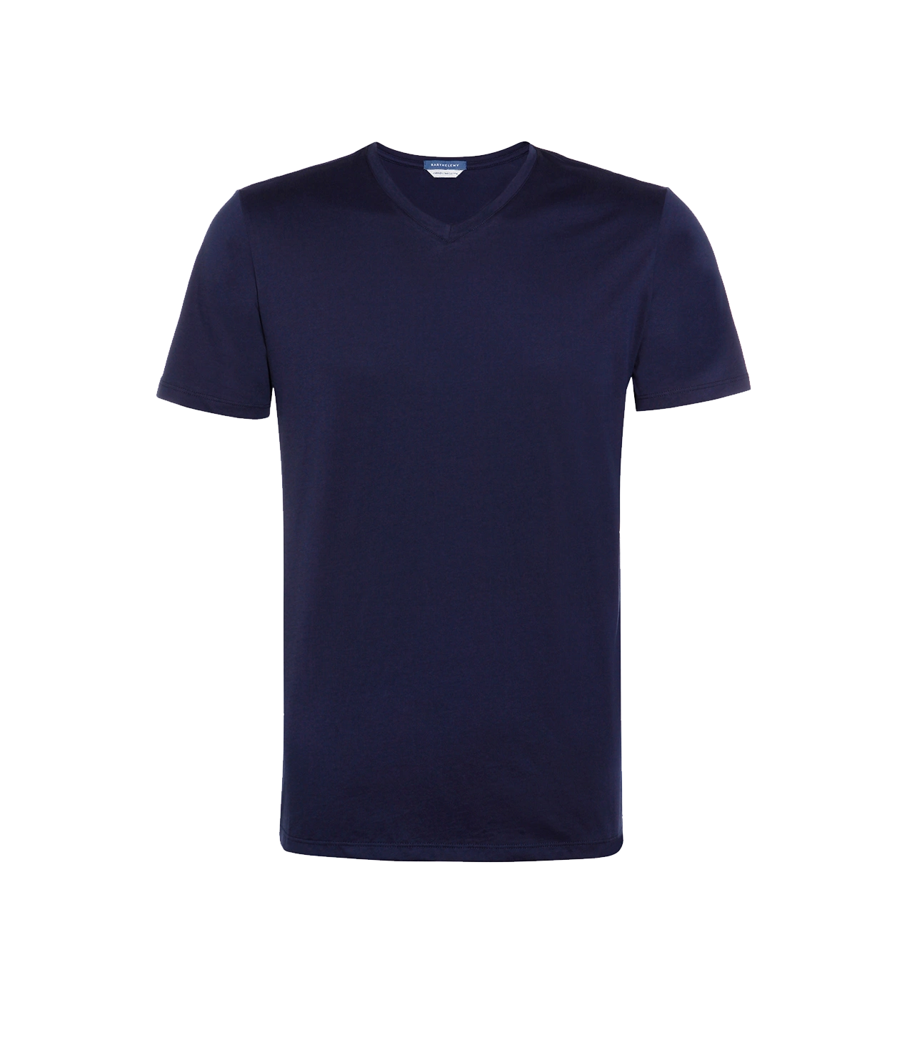 VNeck T-Shirt Pima Navy - Barthelemy