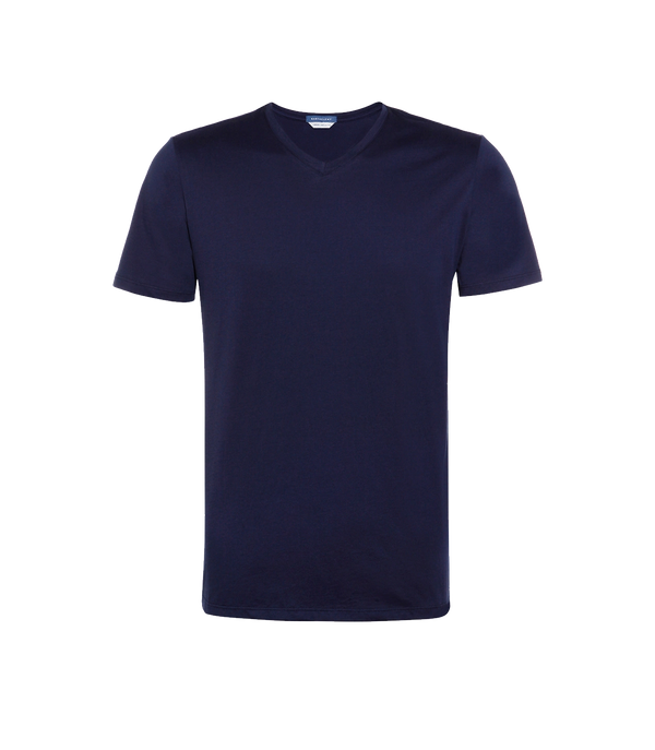VNeck T-Shirt Pima Navy - Barthelemy