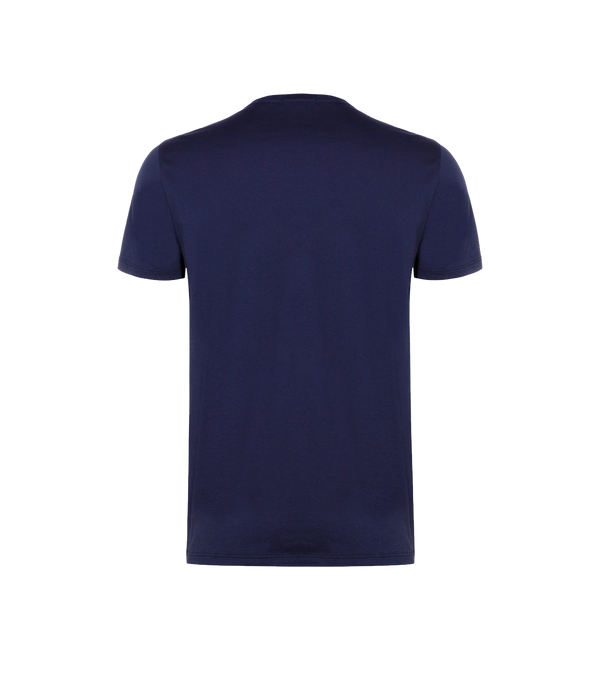VNeck T-Shirt Pima Navy - Barthelemy