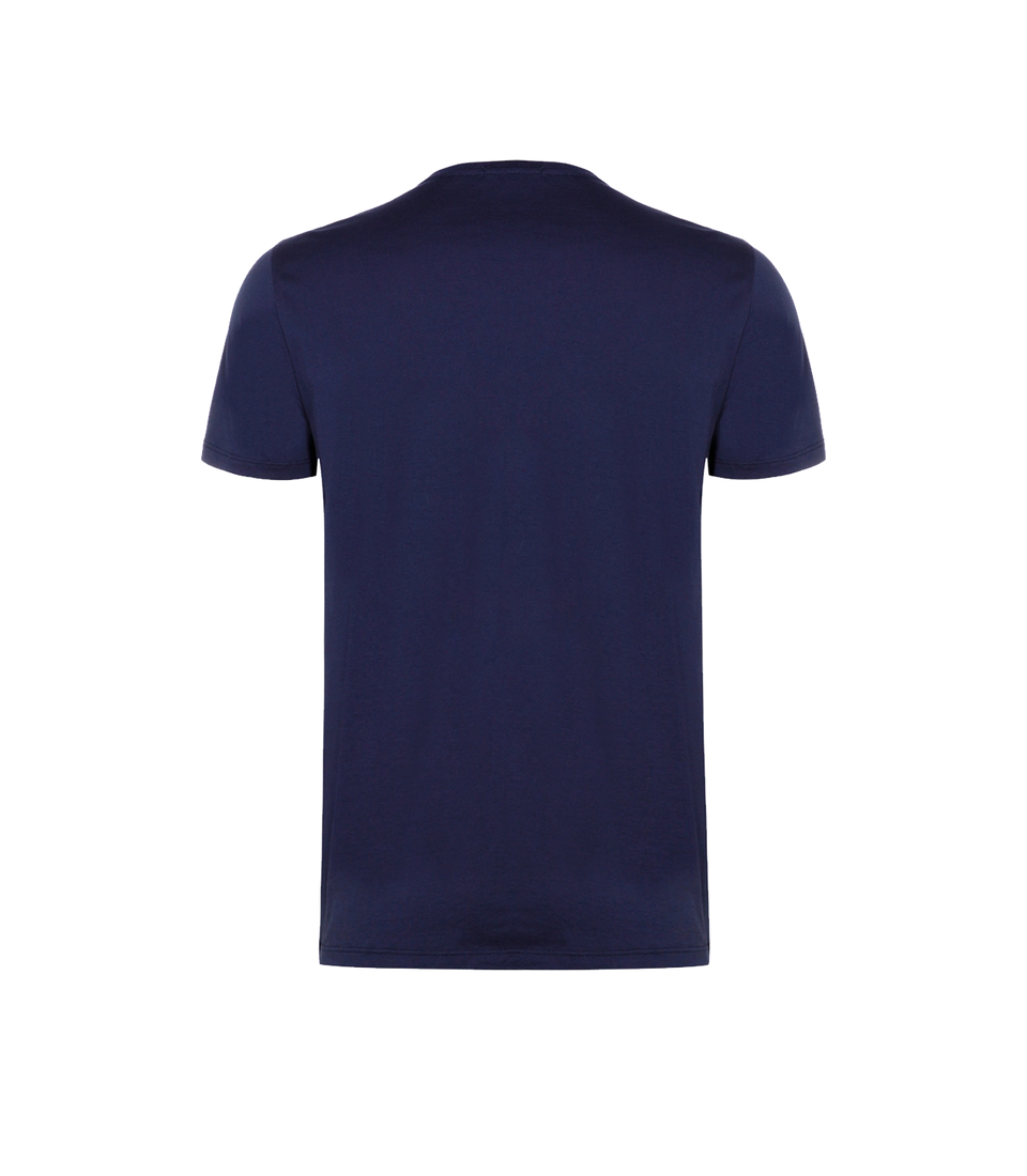 VNeck T-Shirt Pima Navy - Barthelemy
