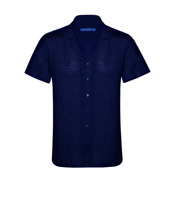 Voyage Linen Shirt Midnight Blue - Barthelemy